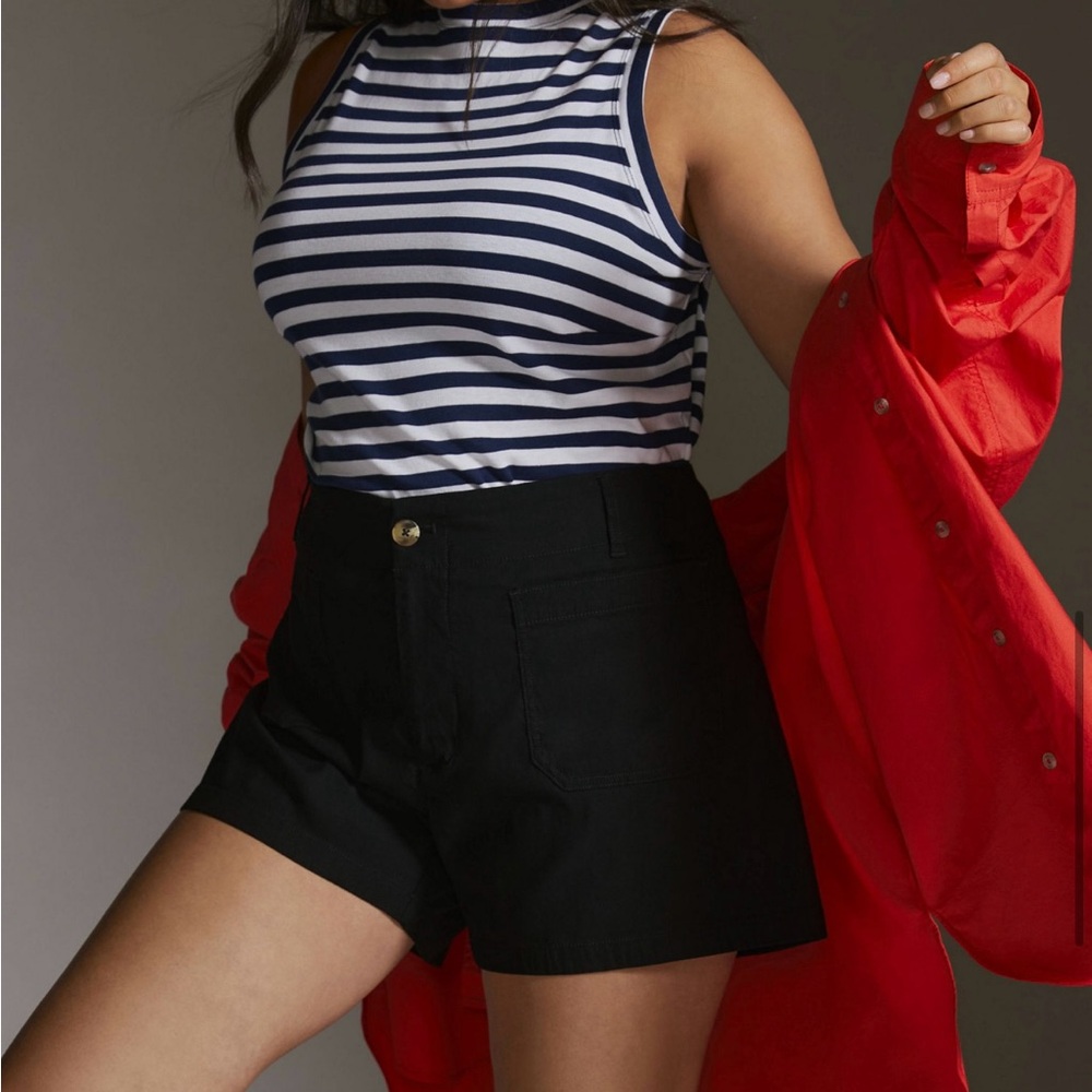 Maeve Colette Magic Fabric Black High Waist Women's Shorts